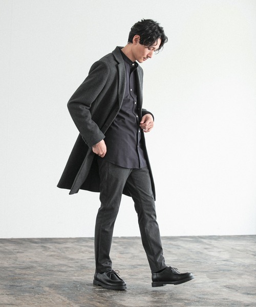 GLOBAL WORK（グローバルワーク） チェスターコート MEDIUM グレー系
