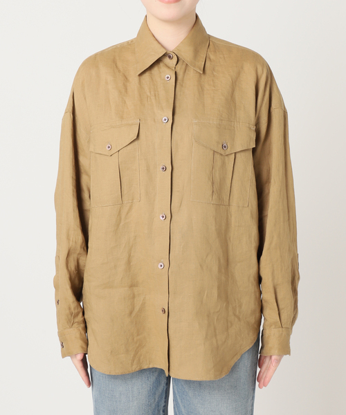 ブラウス シャツ LINEN WORK シャツ レディース FRAMeWORK ブラウス シャツ LINEN WORK レディース : ZOZOTOWN