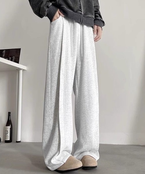 GEMEDA スウェットパンツ ジャージ ワイドスウェットパンツ メンズ