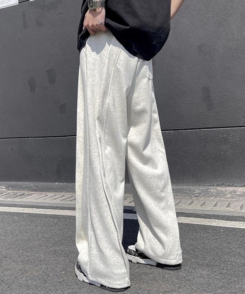 GEMEDA スウェットパンツ ジャージ ワイドスウェットパンツ メンズ