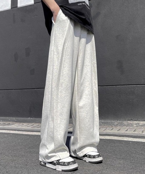 GEMEDA スウェットパンツ ジャージ ワイドスウェットパンツ メンズ