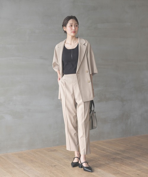 【上品♡セットアップでも◎】DIOR クロップド ジャケット GLOBAL WORK ジャケット テーラードジャケット お手入れラクラク