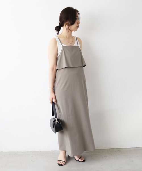 le.coeur blanc（ルクールブラン） ワンピース RNストレッチキャミ