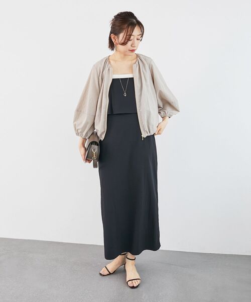 le.coeur blanc（ルクールブラン） ワンピース RNストレッチキャミ
