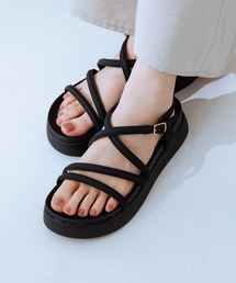 HIMIKO 厚底 サンダル 夏 「HIMIKO」「WEB限定」ナローストラップ