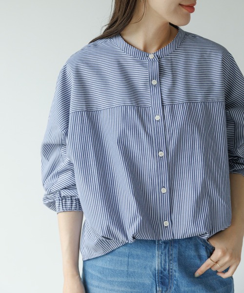 UR SonnyLabel フロントタックバンドカラーシャツ URBAN RESEARCH Sonny Label ブラウス シャツ 「WEB限定