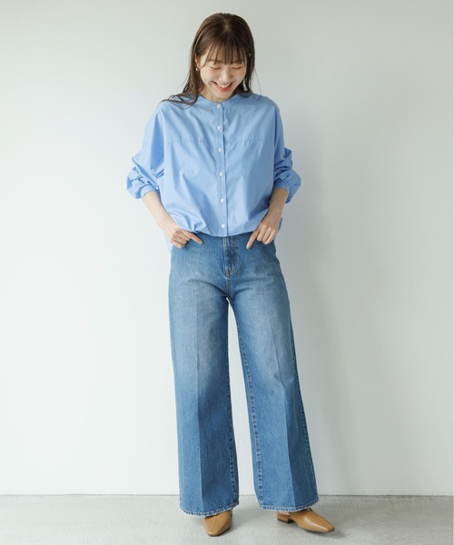 UR SonnyLabel フロントタックバンドカラーシャツ URBAN RESEARCH Sonny Label ブラウス シャツ 「WEB限定