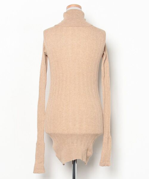 「tumugu」 タートルネックニット FREE ベージュ レディース_画像2