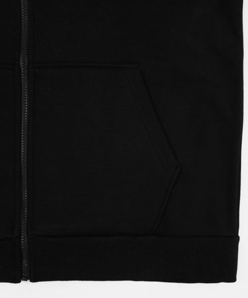 fcmm グレー ジップアップパーカー FCMM パーカー STUD ZIP UP HOODIE/スタッズジップアップ