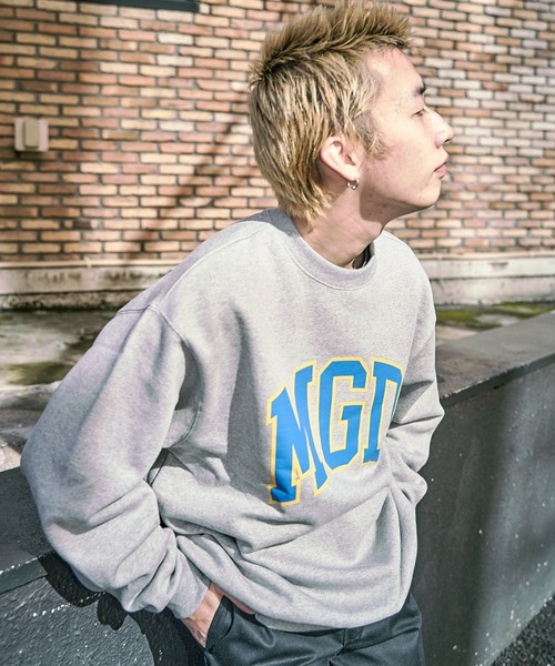 「MAHAGRID」 スウェットカットソー MEDIUM グレー メンズ