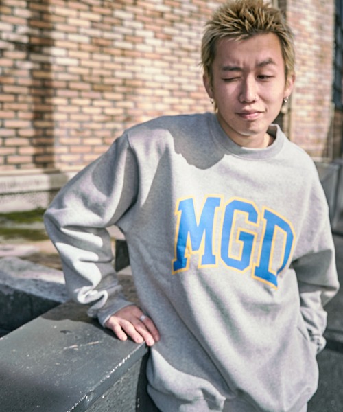 「MAHAGRID」 スウェットカットソー MEDIUM グレー メンズ