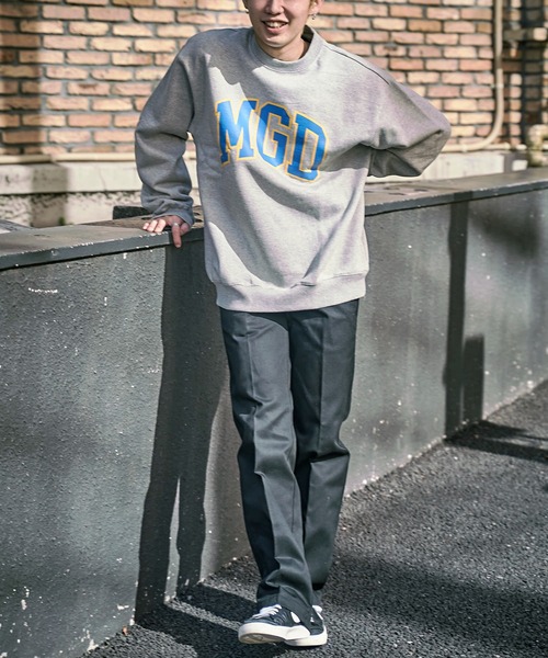 「MAHAGRID」 スウェットカットソー MEDIUM グレー メンズ