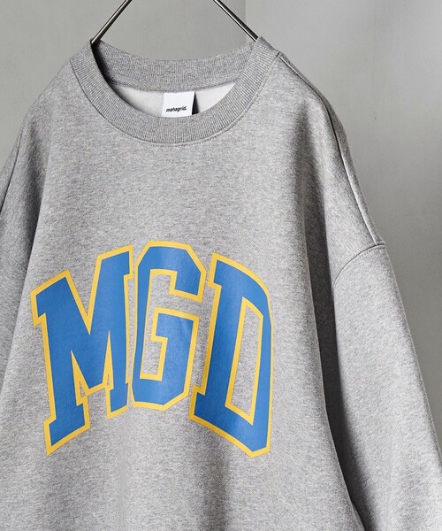 「MAHAGRID」 スウェットカットソー MEDIUM グレー メンズ