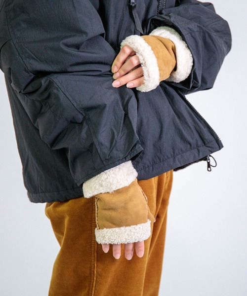 Glencroft 手袋 MOUTON FINGERLESS MITTS / ムートンフィンガーレス