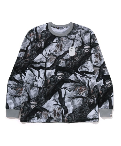 A BATHING APE tシャツ TREE EDGE CAMO RELAXED FIT LS TEE