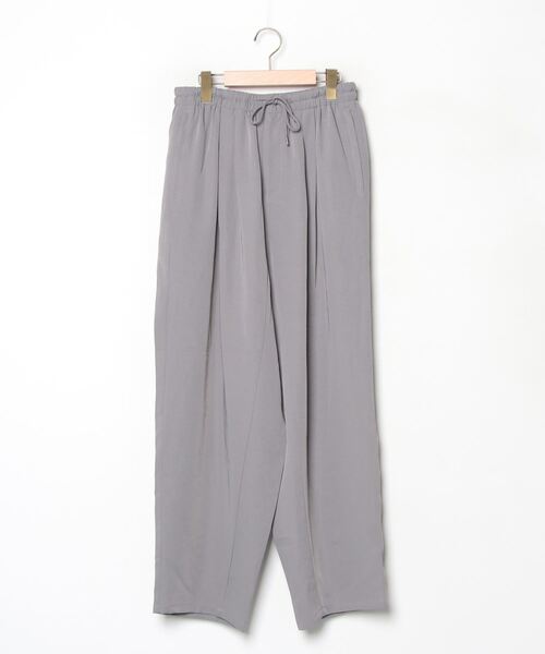 【新品未使用品】CARUO グレー スラックス ウエストゴム 46 ワイドワークパンツ / GRACE CONTINENTAL | GRACE CONTINENTAL