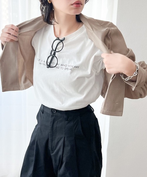 「RIRIYANO」 テーラードジャケット LARGE チャコールグレー レディース