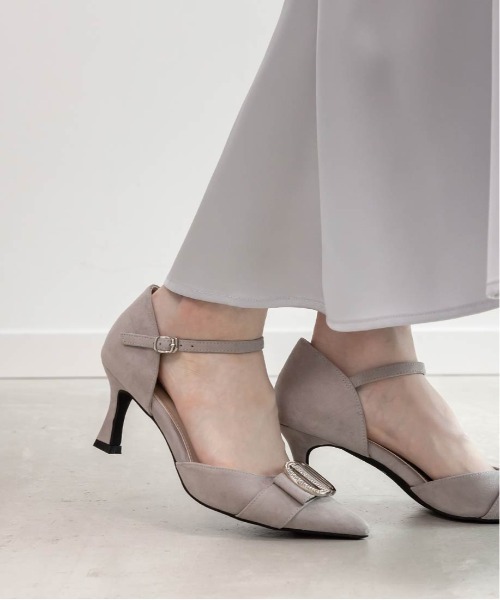 RANDA（ランダ） パンプス ビジューパーツストラップパンプス