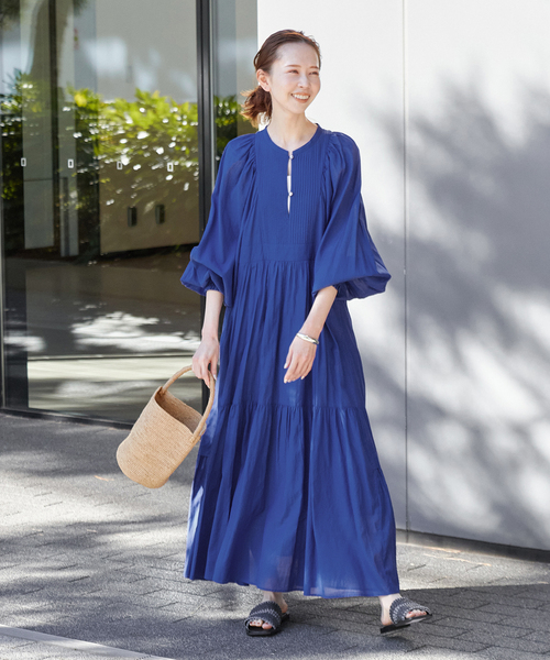 JOURNAL STANDARD（ジャーナルスタンダード）ワンピース紺M JOURNAL STANDARD ワンピース 「追加4」オリエンタルマキシ