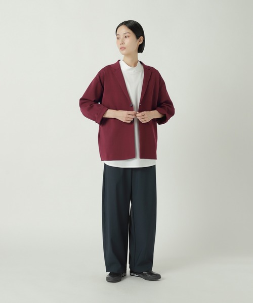 ZUCCa（ズッカ） ジャケット テーラードジャケット PEストレッチニット