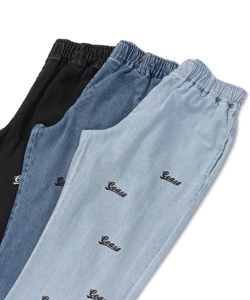 「SPINNS」 加工デニムパンツ L ブルー メンズ
