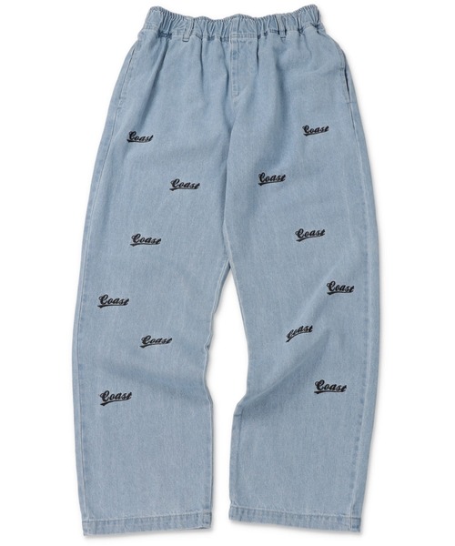 「SPINNS」 加工デニムパンツ L ブルー メンズ