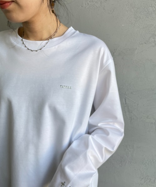 tシャツ 「WEB先行予約」「TATRAS/タトラス」 SICADO ワンポイントロゴ ロングスリーブTシャツ レディース メンズ TATRAS tシャツ 「WEB先行予約」「TATRAS/タトラス」 SICADO