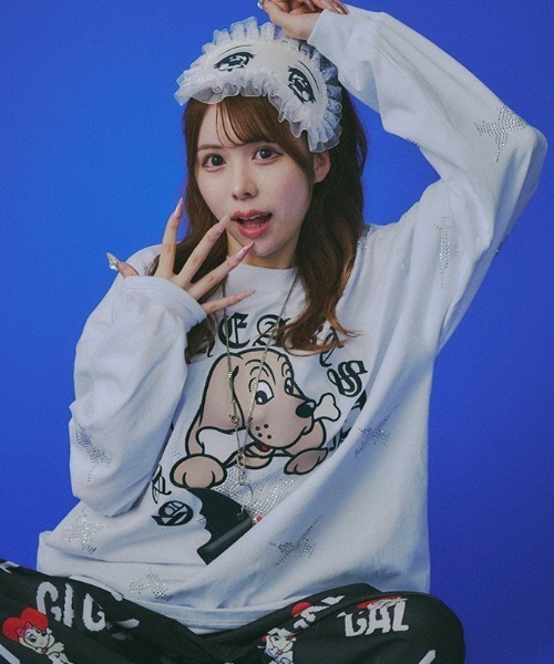 タグ付きGALFYガルフィー ピカピカ注射器ラグランロンTシャツ XL 黒