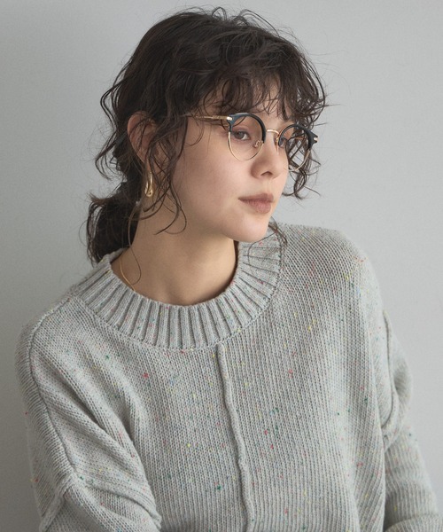 &. NOSTALGIA（ノスタルジア） ニット セーター カラーネップ配色