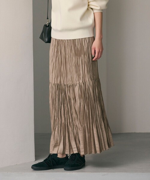BEAUTY＆YOUTH UNITED ARROWS スカート ポリエステル チンツプリーツ