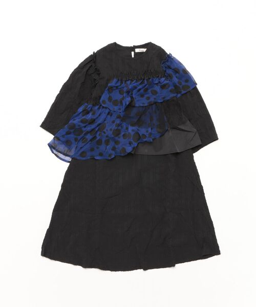 ワンピース シャワードットレイヤードワンピース キッズ 子供服 女の子 | unica | 14