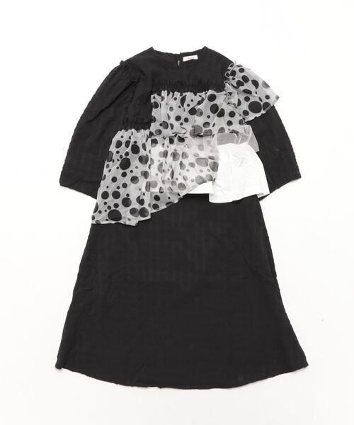 ワンピース シャワードットレイヤードワンピース キッズ 子供服 女の子 | unica | 15