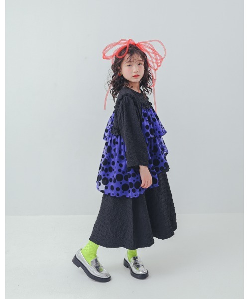 ワンピース シャワードットレイヤードワンピース キッズ 子供服 女の子 | unica | 08