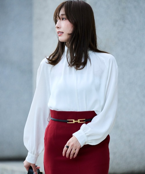 PINKY&DIANNE（ピンキー アンド ダイアン） ブラウス シャツ ギャザー