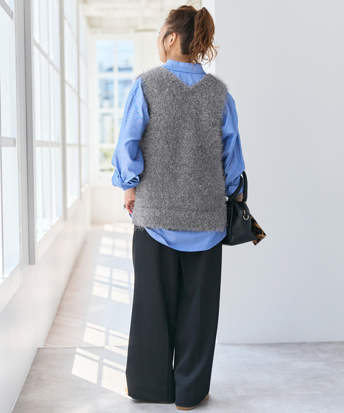 Spick＆Span（スピック アンド スパン） ベスト ジレ シャギーベスト