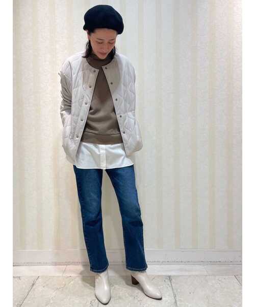 human woman（ヒューマンウーマン） ノーカラージャケット MEDIUM