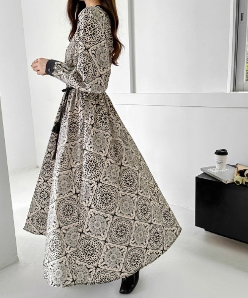 「COCOMOMO」 半袖ワンピース FREE ブルー レディース_画像8