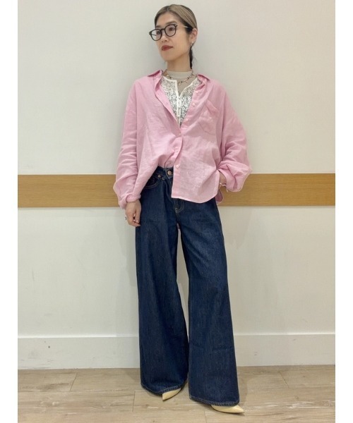 ワイドパンツ ジーンズ デニム デニムパンツ ローライズ エクストラバギーデニム レディースの画像