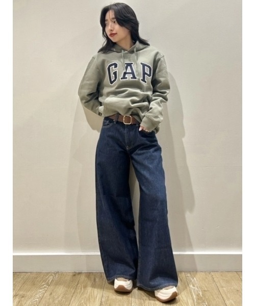 ワイドパンツ ジーンズ デニム デニムパンツ ローライズ エクストラバギーデニム レディースの画像