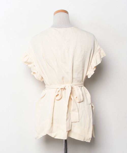 「BY MALENE BIRGER」 半袖ブラウス 32 ベージュ レディース_画像2