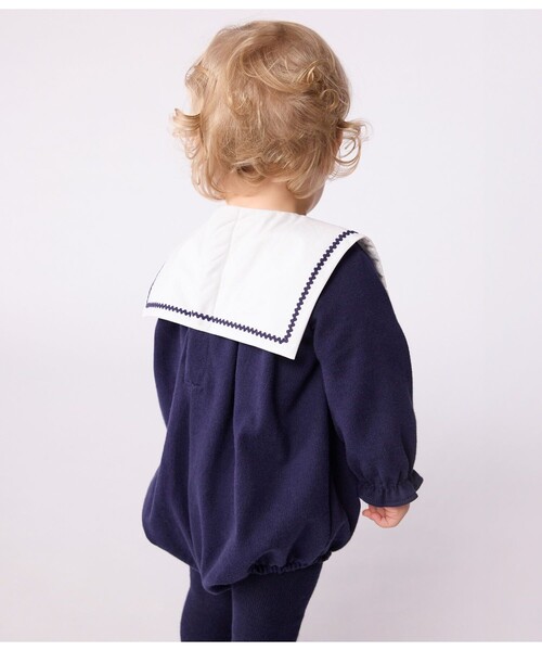 PETIT BATEAU（プチバトー） ベビー服 ロンパース 長袖コンビネゾン 