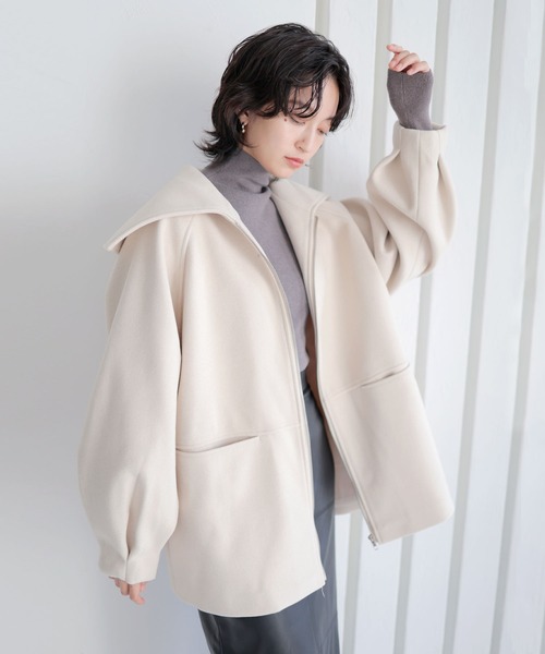 「LIAN」 コート FREE アイボリー レディース_画像2