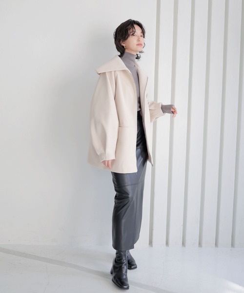 「LIAN」 コート FREE アイボリー レディース_画像4