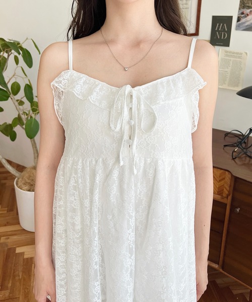 「moment+」 キャミソールワンピース L ナチュラル レディース_画像6