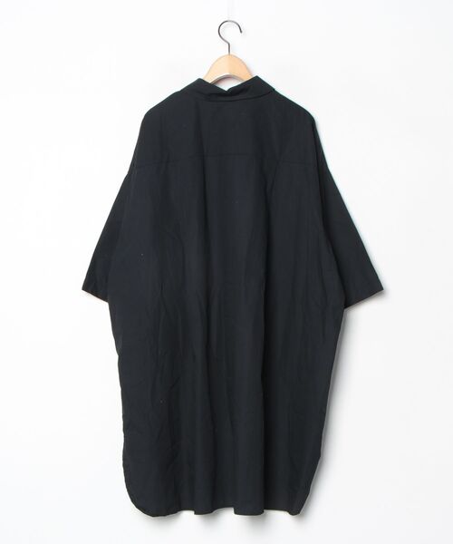「mizuiroind」 シャツワンピース - ブラック レディース_画像2