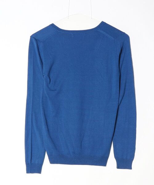 「d'un a dix」 長袖ニット 38 ブルー レディース_画像2