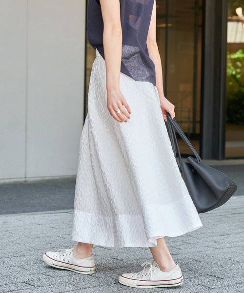 ホワイト フレアスカート スポーツウェア Spick＆Span（スピック アンド スパン） 「Spick & Span」 フレア