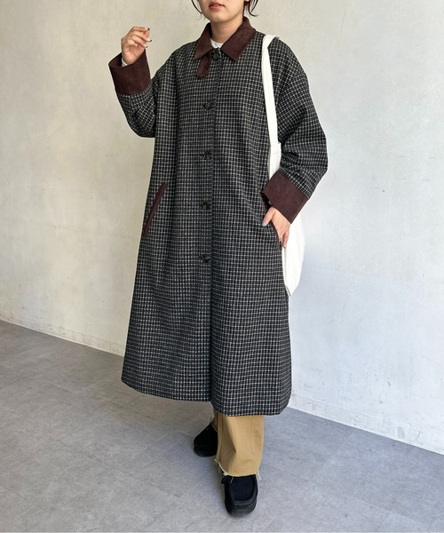 「CPCM」 ステンカラーコート FREE アイボリー レディース_画像2