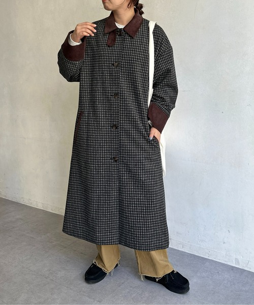 「CPCM」 ステンカラーコート FREE アイボリー レディース_画像3