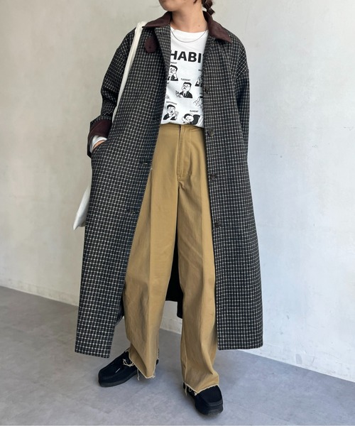 「CPCM」 ステンカラーコート FREE アイボリー レディース_画像6